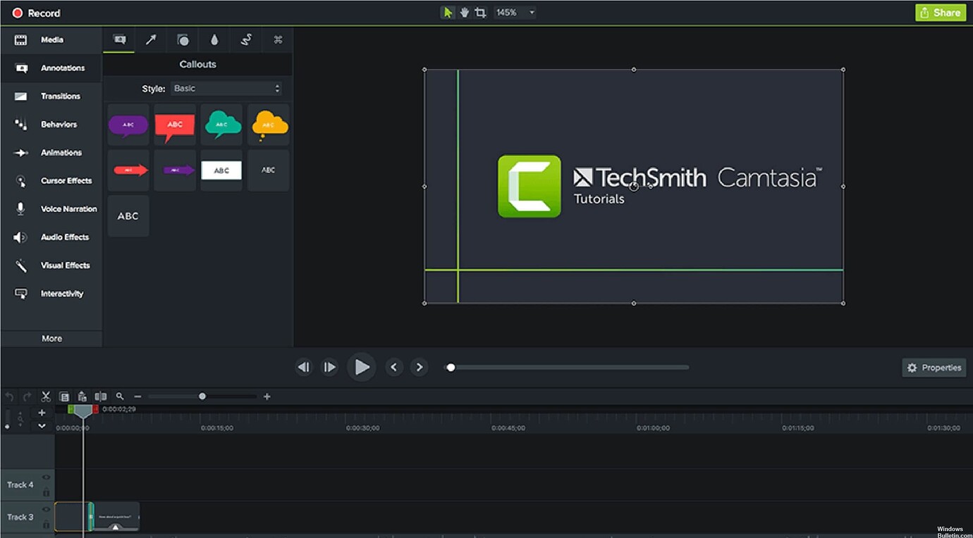 camtasia no watermark free